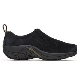 Merrell Black Suede Jungle Moc Mens 10 Wide Width Slip-On Loafers Comfort Shoes